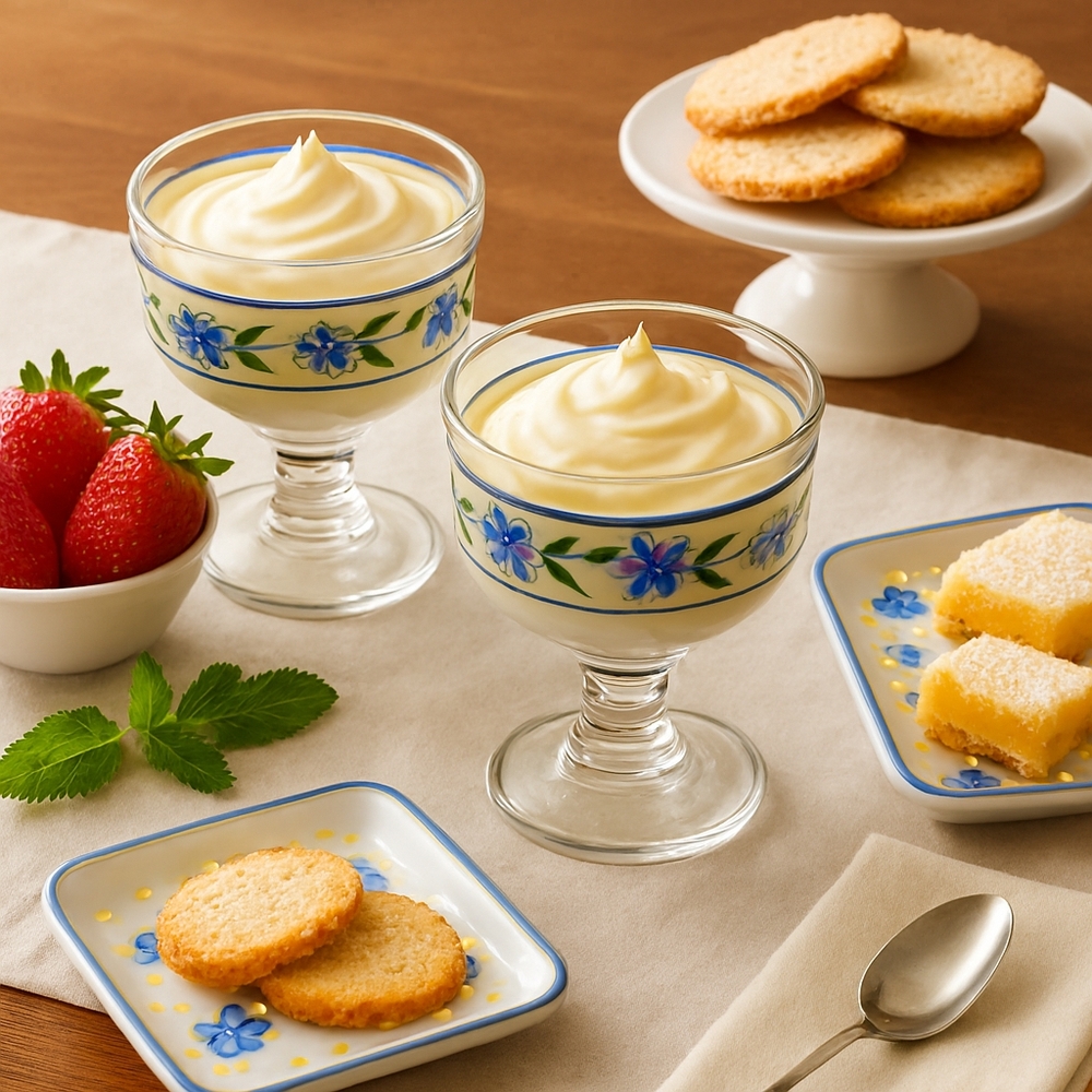 2 Pfaltzgraff Summer Breeze Footed Dessert Cups